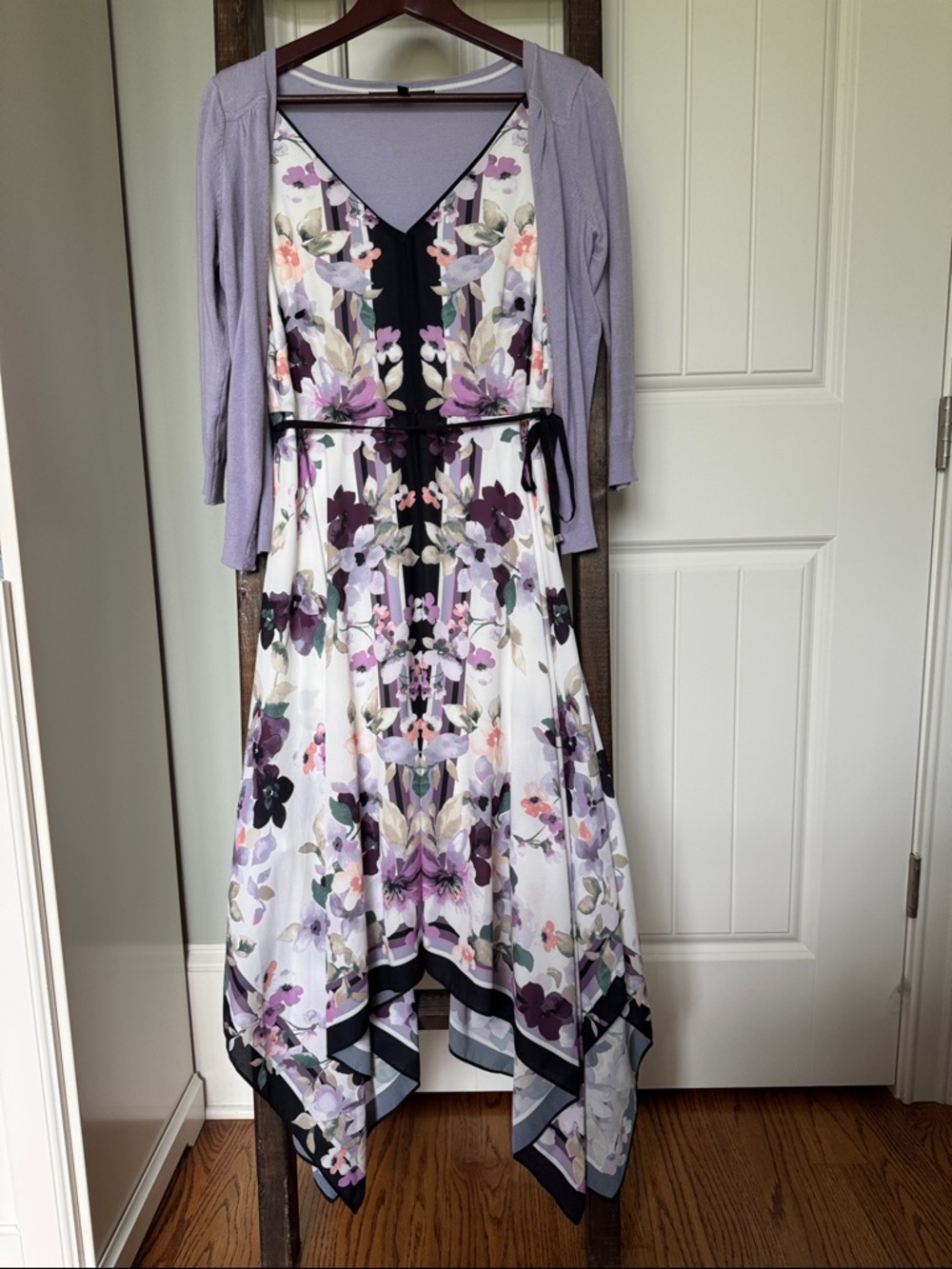 White House Black Market Floral High-Low Dress, 6